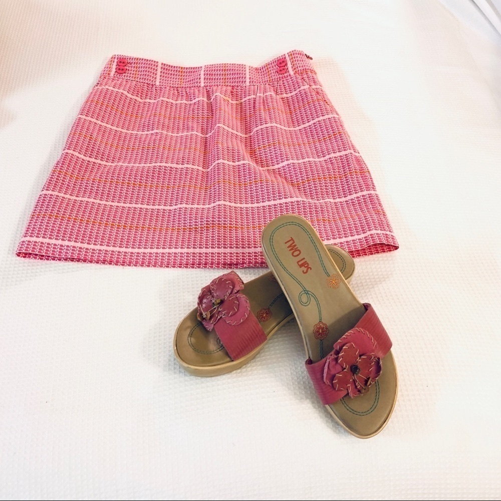 Vineyard Vines Pink Patterned Whale Skirt